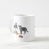 Gray Kittens Tea Party Mug (Devant gauche)
