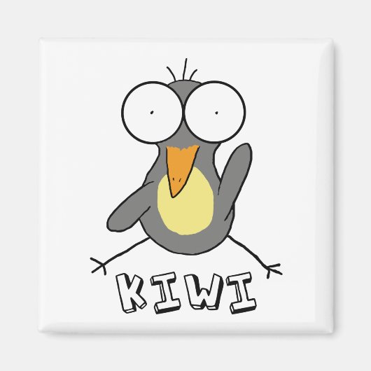 Gray Kiwi Magnet (Devant)