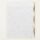 Gray Kraft Style Name Year Custom Business Logo Planner (Achterkant)