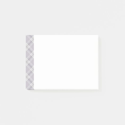 Gray Lavender Pset Pattern Trim Post-it® Notes (Voorkant)