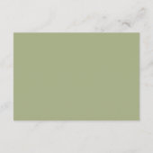 GRAY LEAFY GREEN FOLIAGE WEDDING ACCOMMODATION INFORMATIEKAARTJE (Achterkant)
