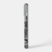 Gray Leopard Aesthetic Phone Case - Trendy Design iPhone 15 Hoesje (Linkerkant)