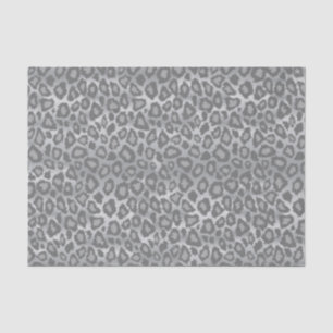 Gray Leopard Animal Print Tissuepapier