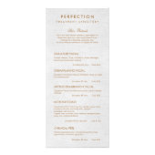 Gray Linen Esthetician Spa Price List Service Menu (Voorkant)