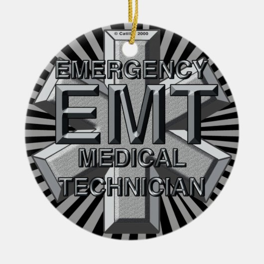 Gray Logo EMT-Ornament Keramisch Ornament (Voorkant)