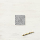 Gray Marble Pattern Post-it® Notes (Op bureau)