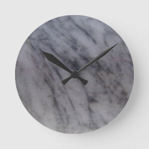 Gray Marble Ronde Klok
