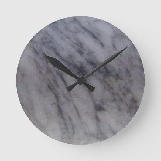 Gray Marble Ronde Klok (Voorkant)