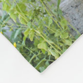 Gray Mare en Barn Horses Fleece Deken (Hoek)