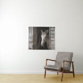 Gray Mare Horse Animals Wandkleed (In Situ (horizontaal))