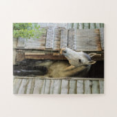 Gray Mare Horse & Barre Oversize Jigsaw Puzzle Puz (Horizontal)