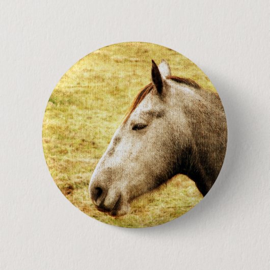 Gray Mare Ronde Button 5,7 Cm (Voorkant)