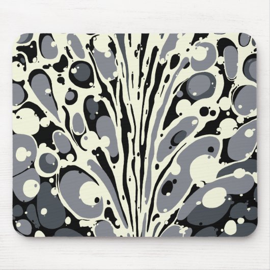 Gray Marloged Mousepad Muismat (Voorkant)