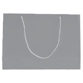 Gray minimalist custom name groot cadeauzakje (Achterkant)