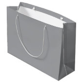 Gray minimalist custom name groot cadeauzakje (Achterkant Gekanteld)