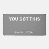 Gray Minimalist Vous Avez Ce Stylo Nommé (Recto)