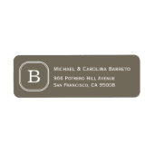 Gray Monogram Labels (Voorkant)