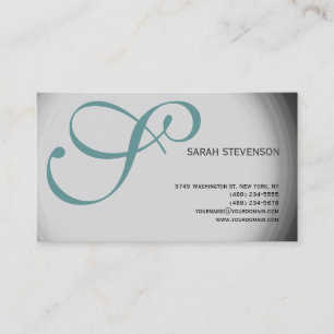 Gray Monogram Professional Visitekaartje