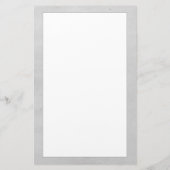 Gray Monogram Wreath Briefpapier (Achterkant)