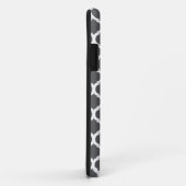 Gray Moroccan Pattern met Monogram iPhone 5 Hoesje (Achterkant/rechts)
