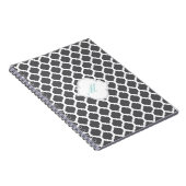 Gray Moroccan Pattern met Monogram Notitieboek (Rechterzijde)