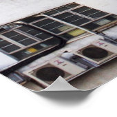 GRAY MULTISTORY BUILDING MET RED ORIENTAL SCRIPT POSTER (Hoek)