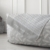 Gray Nordic Sweater Pattern Persoonlijk Sherpa Deken