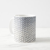 Gray octagonal art koffiemok (Voorkant links)