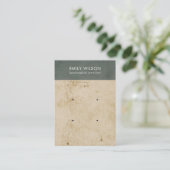 GRAY OUD PAPIERTEXTURE 2 STUD EARRING DISPLAY VISITEKAARTJE (Staand voorkant)