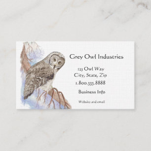 Gray Owl Industries Bird and Visitekaartje