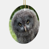 GRAY OWL KERAMISCH ORNAMENT (Rechts)