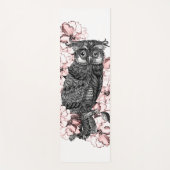Gray Owl Roze Orchideeën Yogamat (Voorkant)
