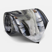 Gray Pack Wolf Wildlife Cravate (Roulé)