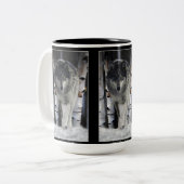 GRAY PACK WOLF Wildlife Gift Mugs (Devant gauche)