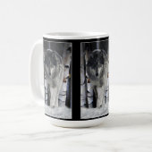 GRAY PACK WOLF Wildlife Gift Mugs (Devant gauche)