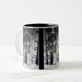 GRAY PACK WOLF Wildlife Gift Mugs (Devant gauche)