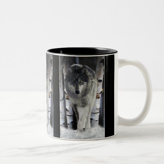 GRAY PACK WOLF Wildlife Gift Mugs (Droit)