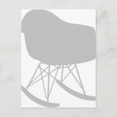 Gray Patroonstoel voor midden-eeuwen Silhouette Briefkaart (Voorkant)