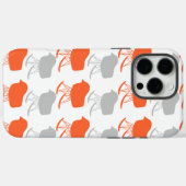 Gray Patroonstoel voor midden-eeuwen Silhouette Case-Mate iPhone Case (Achterkant (horizontaal))