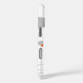 Gray Patroonstoel voor midden-eeuwen Silhouette Case-Mate iPhone Case (Achterkant / Rechts)