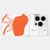 Gray Patroonstoel voor midden-eeuwen Silhouette Case-Mate iPhone Case (Achterkant (horizontaal))