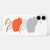 Gray Patroonstoel voor midden-eeuwen Silhouette Case-Mate iPhone Case (Achterkant (horizontaal))