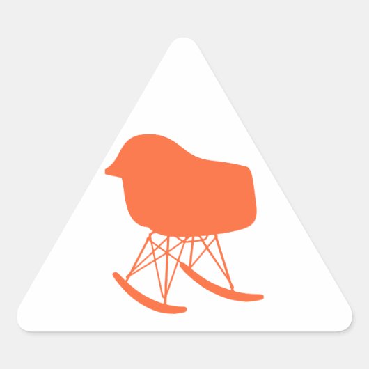 Gray Patroonstoel voor midden-eeuwen Silhouette Driehoek Sticker (Voorkant)