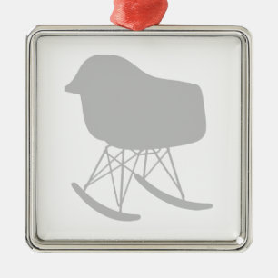 Gray Patroonstoel voor midden-eeuwen Silhouette Metalen Ornament