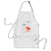 Gray Patroonstoel voor midden-eeuwen Silhouette Standaard Schort (Voorkant)