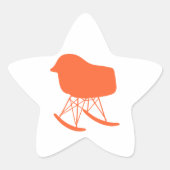 Gray Patroonstoel voor midden-eeuwen Silhouette Ster Sticker (Voorkant)