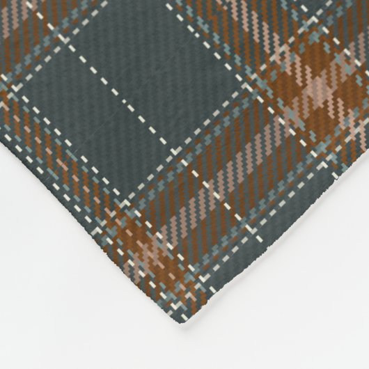 Gray Pattern Boy Name Custom Photo Kinder Fleece Deken (Hoek)