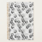 Gray Paw Print Planner (Voorkant)