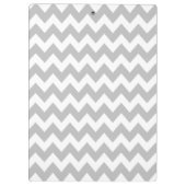 Gray Pink Chevron Aangepast Klembord (Achterkant)