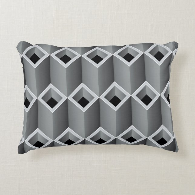 Gray pipes on top of each other - seamless backgro accent kussen (Voorkant)